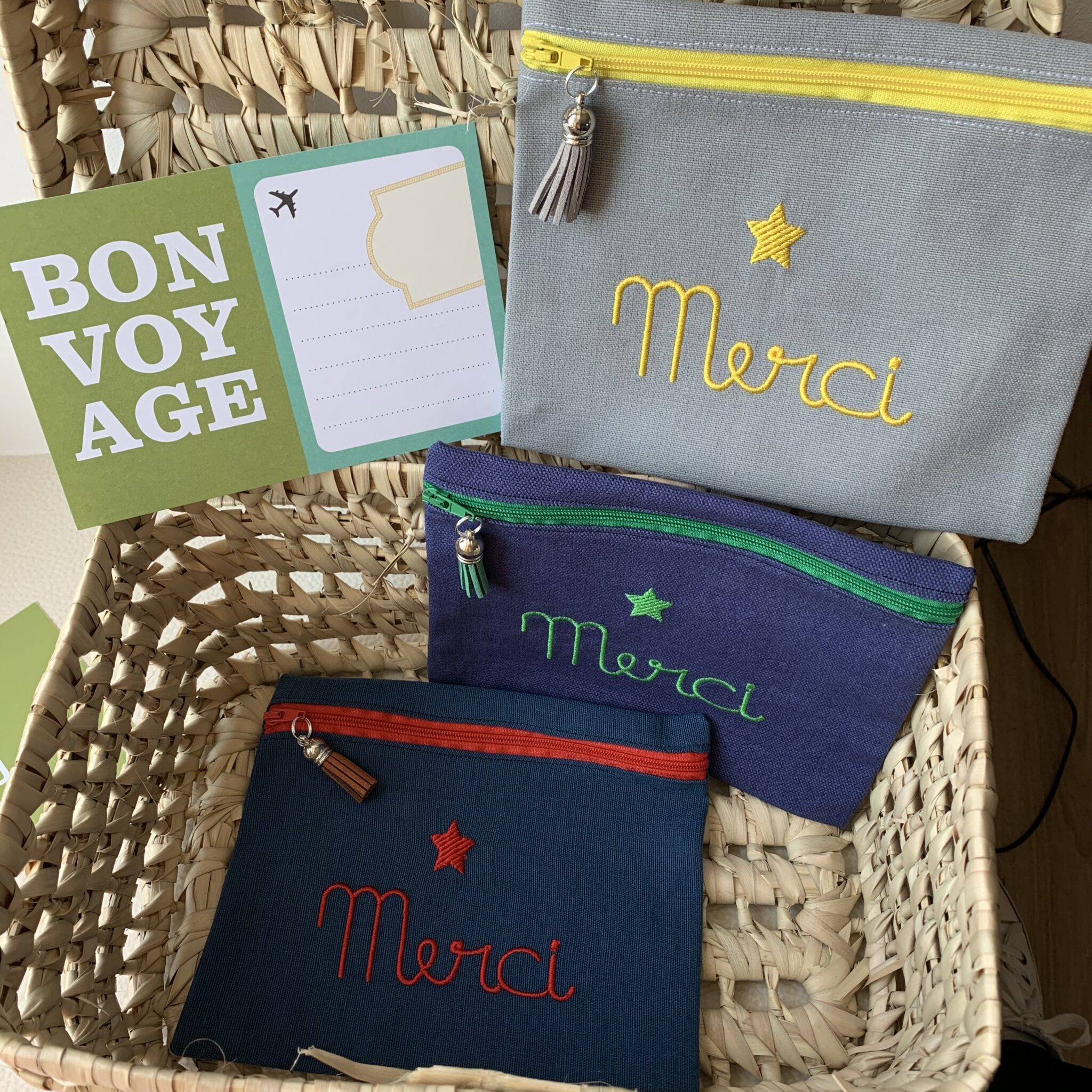 La petite trousse plate zip avant